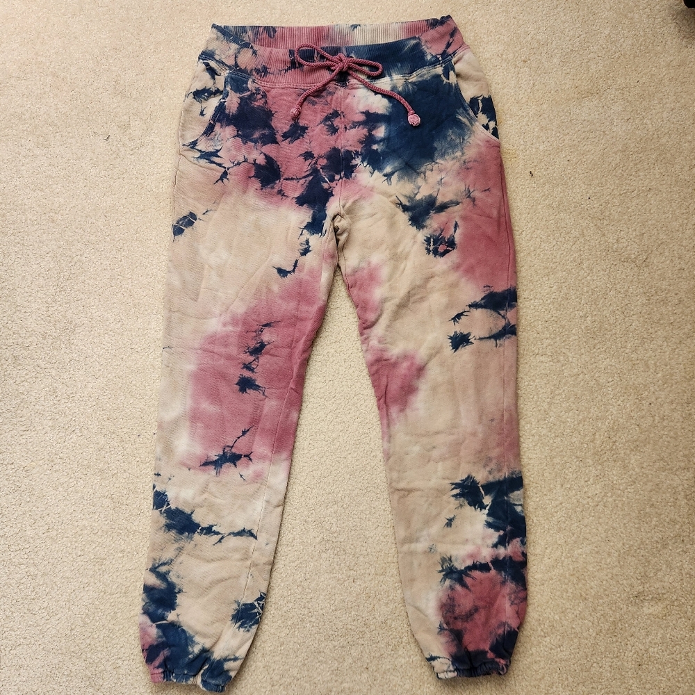 Dreamers Pink and Blue Tie-Dye Sweatpants
